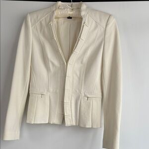 White House Black Market Cream Blazer